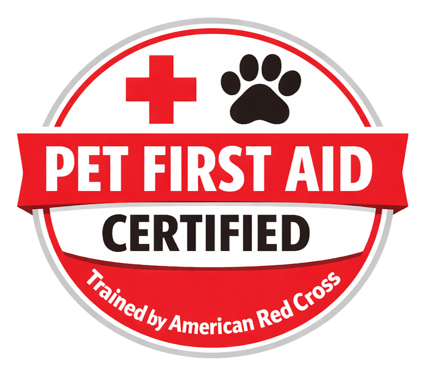 Red Cross Pet First Aid Certified badge